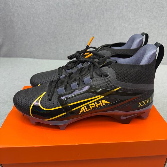 Nike Alpha Menace Elite 4 Mens Size 12 Football Cleats Saquon Barkley Black NIB main image 4